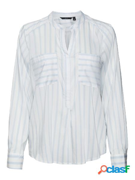 VERO MODA Camicia a righe con colletto alla coreana