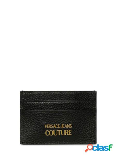 VERSACE JEANS COUTURE Portacarte con logo Nero