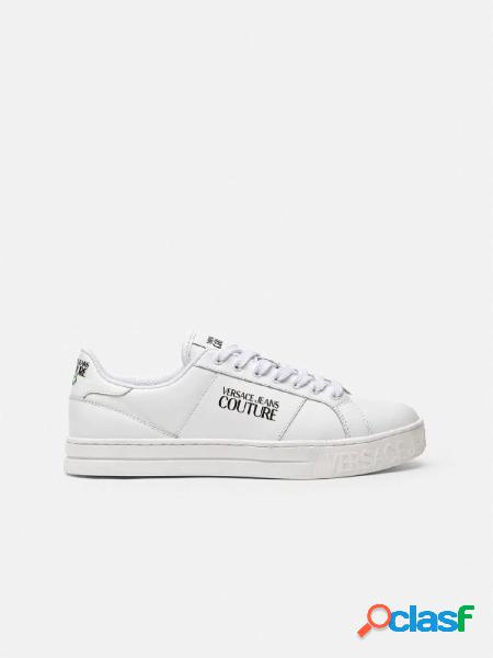 VERSACE JEANS COUTURE Sneakers Court 88 con logo Bianco