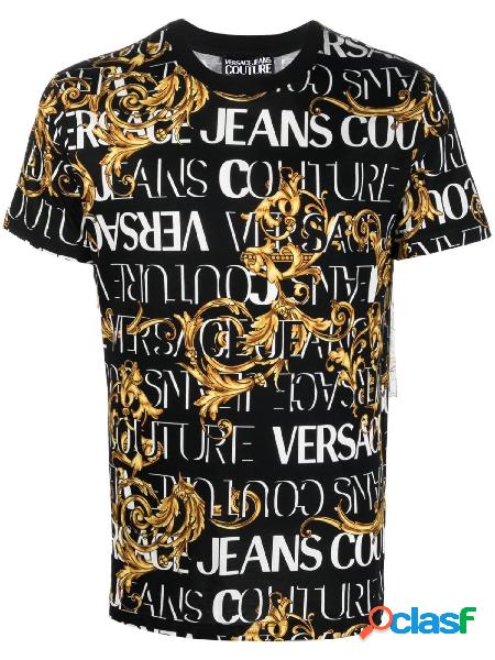 VERSACE JEANS COUTURE T-shirt 73up600 con Logo Brush Couture