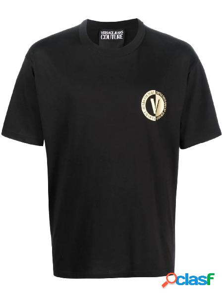 VERSACE JEANS COUTURE T-shirt New V-Emblem a manica corta