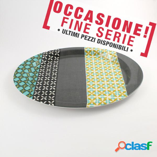 Vassoio Ovale in melamina 37x26,7xh 2,3 cm - 287 Gr BPA FREE