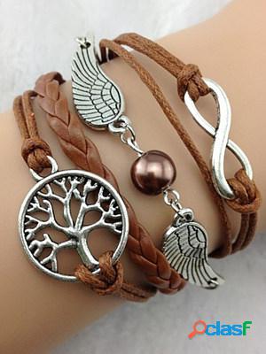 Vintage Wings Fashion Braided Bracelet