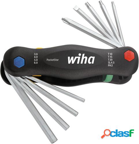 WIHA - Set tascabile di chiavi richiudibile