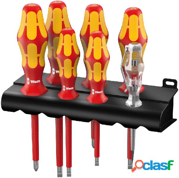 Wera 160 i/7 Rack VDE Kit cacciaviti 7 parti Taglio, Croce