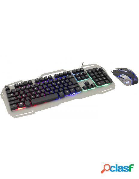 White shark - kit gaming combo mouse e tastiera apache 2