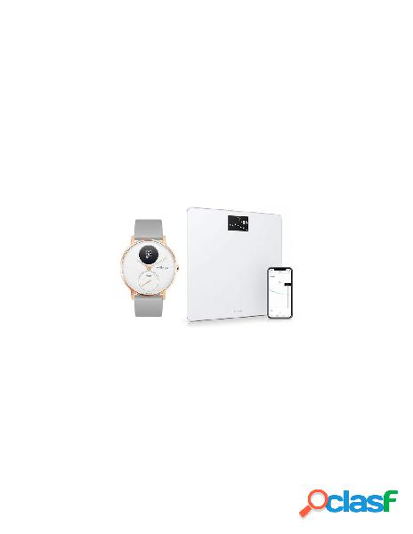 Withings - smartwatch withings scanwatch + body rose gold e