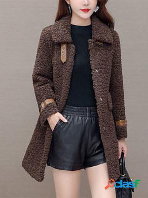 Women's Autumn And Winter Thickened Warm Long Lamb Coat