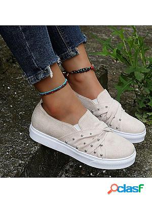 Women's Casual Bow Pearl Loafers
