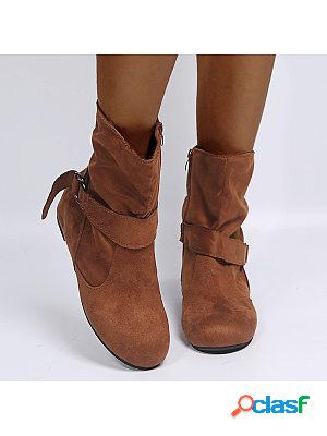 Women's Casual Buckle Boots