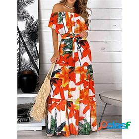 Womens Casual Dress A Line Dress Print Dress Long Dress Maxi