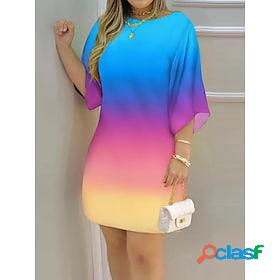 Womens Casual Dress Animal Plants Shift Dress Summer Dress