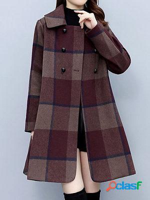 Women's Cloak And Woolen Overcoat