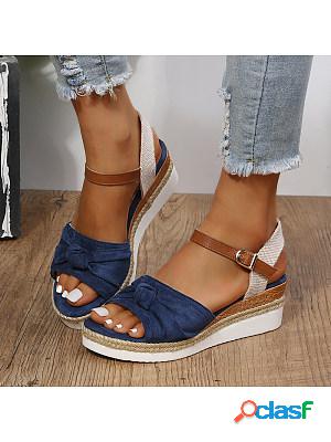 Womens Lightweight Casual Bow Sandals