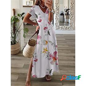 Women's Long Dress Maxi Dress Casual Dress Shift Dress White