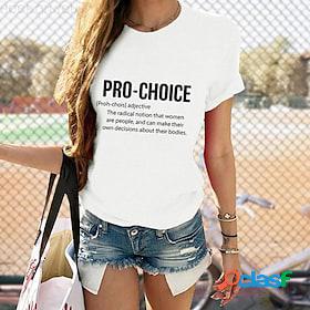 Women's T shirt Tee Black White Pink Vote Ruthless Pro Roe