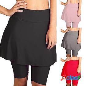 Women's Tennis Skirts Golf Skirts Yoga Skirt Tummy Control
