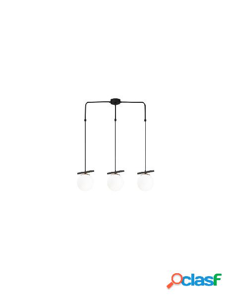Wooden art - lampadario üzüm bianco e nero 81x15 cm