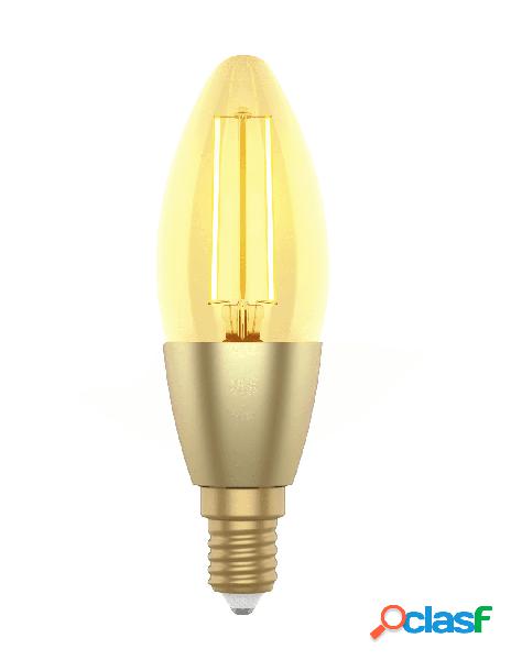 Woox - lampadina intelligente candela e14 ambra calda 4,9w