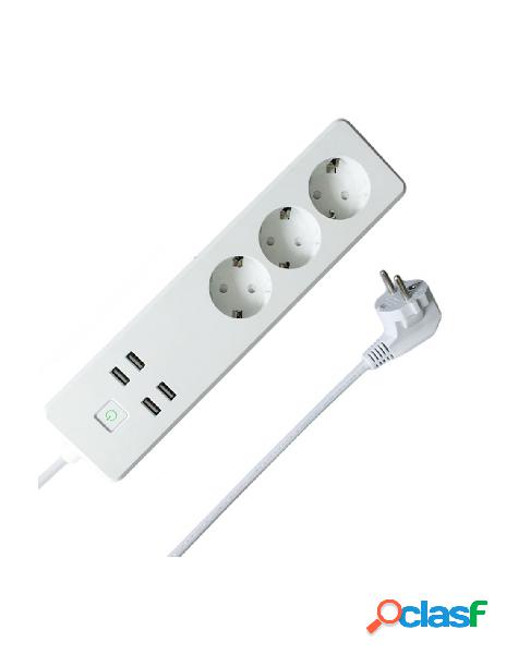 Woox - multipresa intelligente 3 prese schuko 4 usb