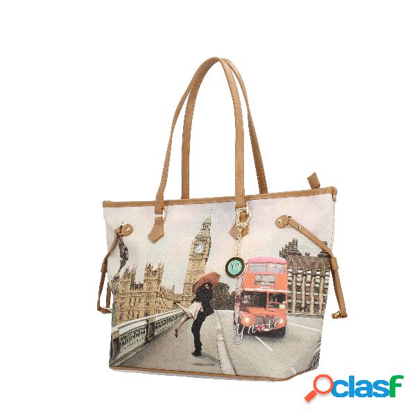 Y not? Borsa shopping london love multicolore YES-319F3