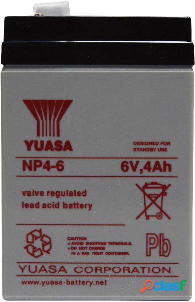 Yuasa NP4-6 NP4-6 Batteria al piombo 6 V 4 Ah Piombo-AGM (L