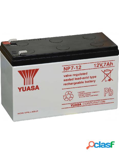 Yuasa - batteria piombo-acido per ups 12 v 7 ah, np7-12