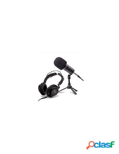 Zoom - microfono e cuffie zoom zdm 1 podcast mic pack nero