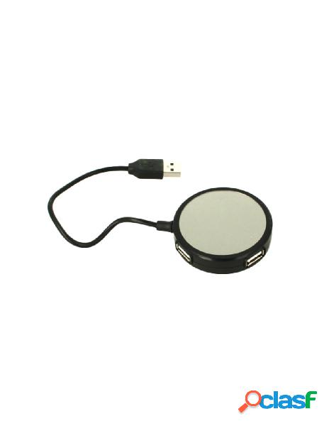 Zorei - hub usb a 4 porte usb 2.0 cavo 20cm forma rotondo