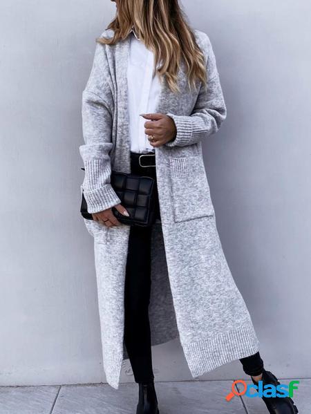a maglia Maglione Cardigan Casuale Cappotto