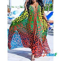abito casual da donna abito swing abito lungo maxi abito