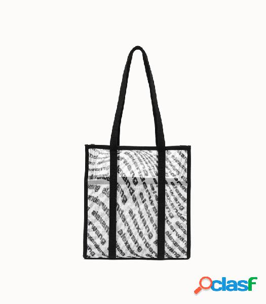 alexander wang shopping bag semi trasparente