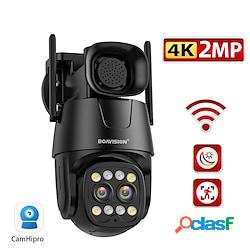 ip camera wifi/4g sim card ptz hd 2mp doppia lente 2.8mm-8mm