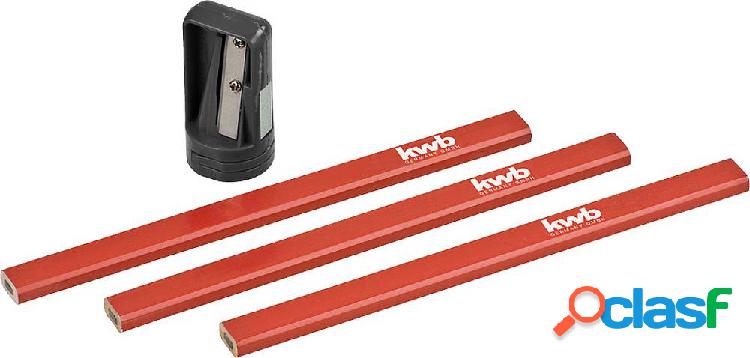 kwb 939290 Matite da carpentiere con punta, 4 pz.