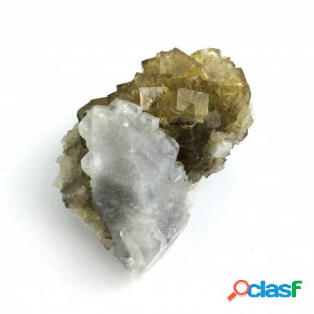 * minerali storici * cristalli di fluorite con calcite -