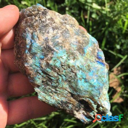 * minerali * stupendo campione di labradorite blu e oro