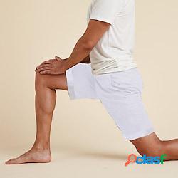 per uomo pantaloncini da yoga pantaloncini coulisse