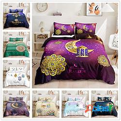 set copripiumino 3d luna e stelle set di biancheria da letto