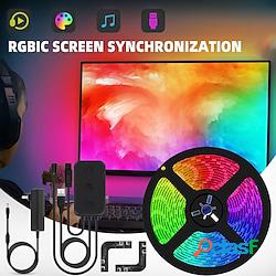 striscia led rgbic smart pc display sincronizzazione schermo
