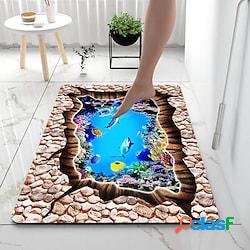 tappetino da bagno in terra di diatomee 3d seaworld tappeto