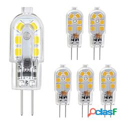 zdm g4 lampadina led 6 pacco 2.5w led bi-pin g4 base 10-20w