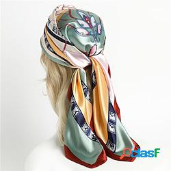1 pz classico 9090 cm moda stampa sciarpe donne foulard