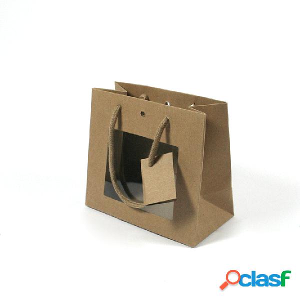10 pz Shopper con finestra trasparente da € 0,76 Cad + Iva