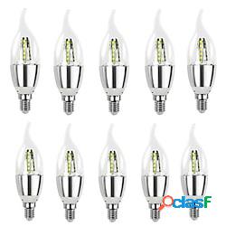 10 pz alta brillante lampara led e14 candela led lampadina