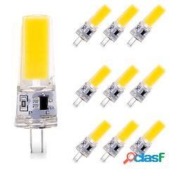 10 pz g4 6 w 600 lm cob led bi-pin lampadina dimmerabile per