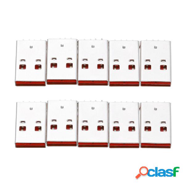 10PCS Spina positiva e negativa USB 4p Board End Male Sink