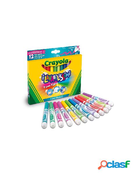 12 colori fibra lavabilissimi punta maxi colori tropic