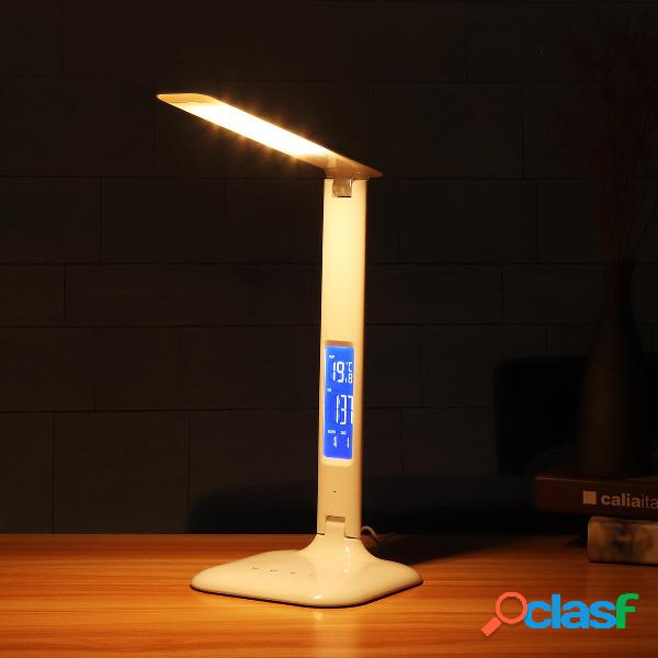 14 LED Scrivania lampada Lettura pieghevole porta USB