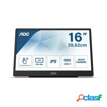 16t2 touch 15.6" fullhd 4ms 60hz nero