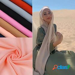 18075 cm moda musulmana chiffon hijab sciarpa delle donne